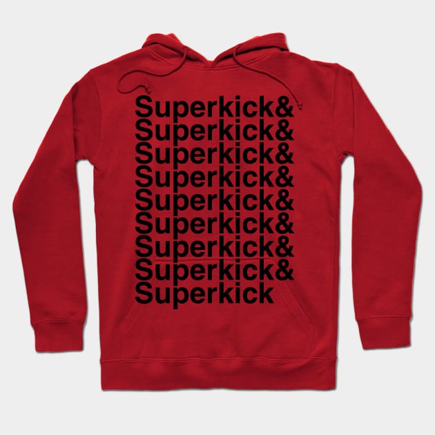 Superkick Helvetica List Hoodie by DennisMcCarson